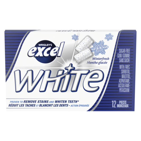 Exel Gum Réduit les Taches Menthe Glacée - x12