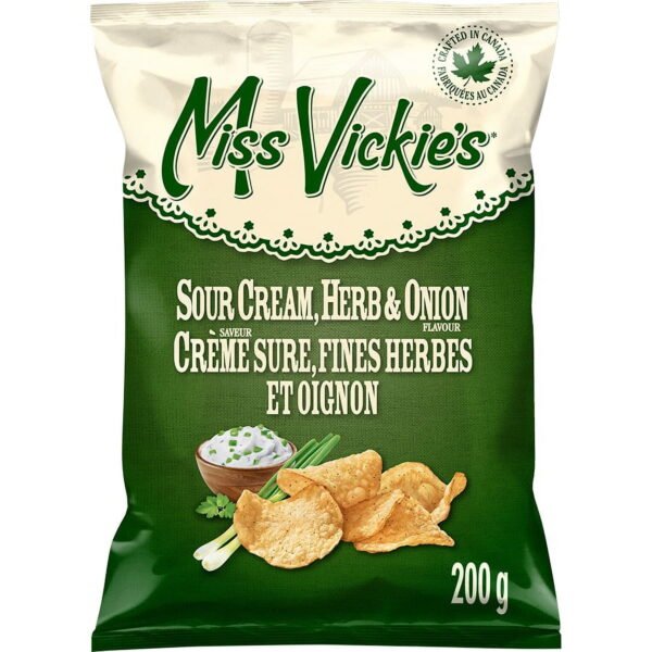 Miss Vickie's  Crème fraîche, herbes et oignon - 200g