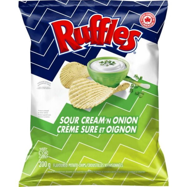 Ruffles  Crème fraîche et oignon 200g